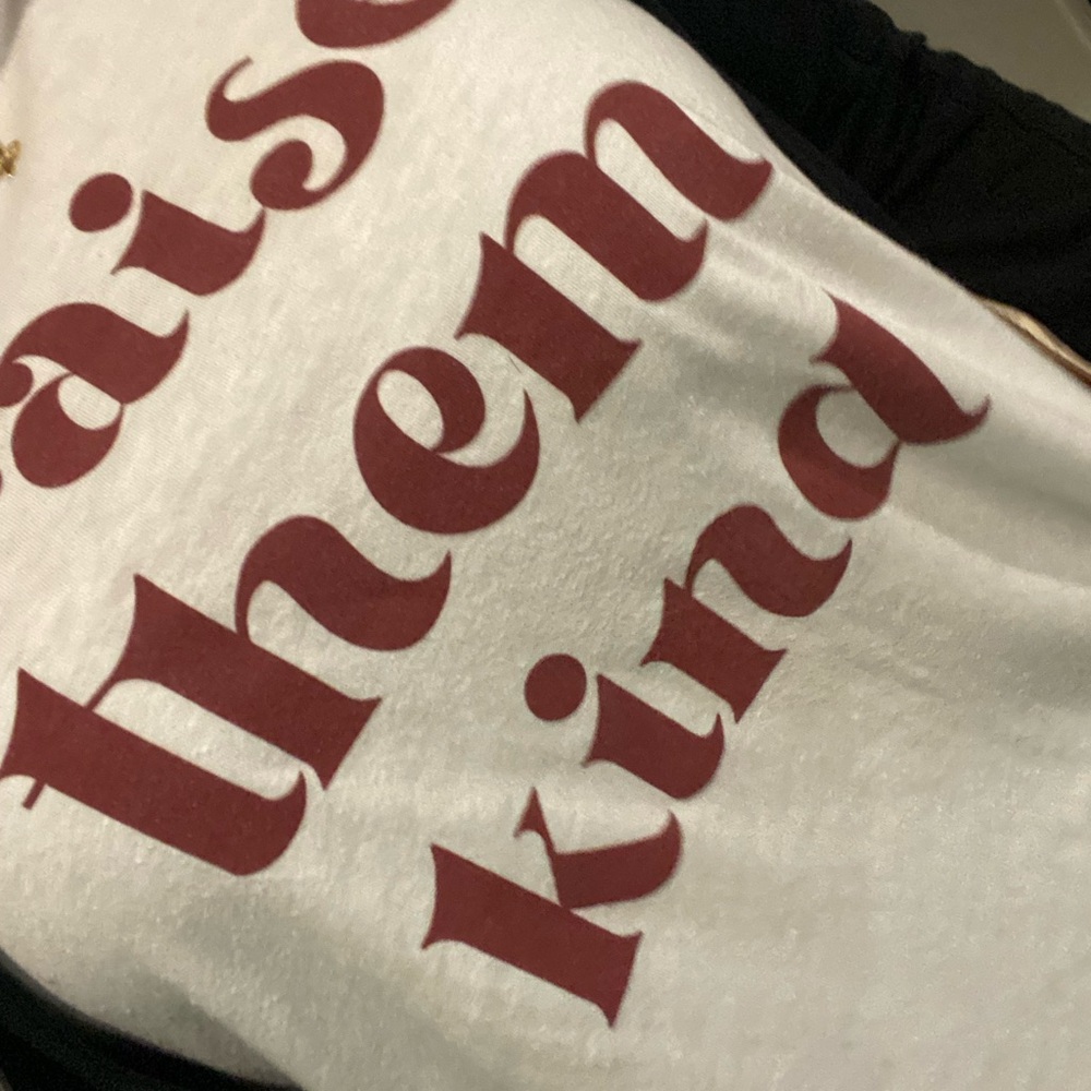 Source Unknown White Tank Top with Red Text
